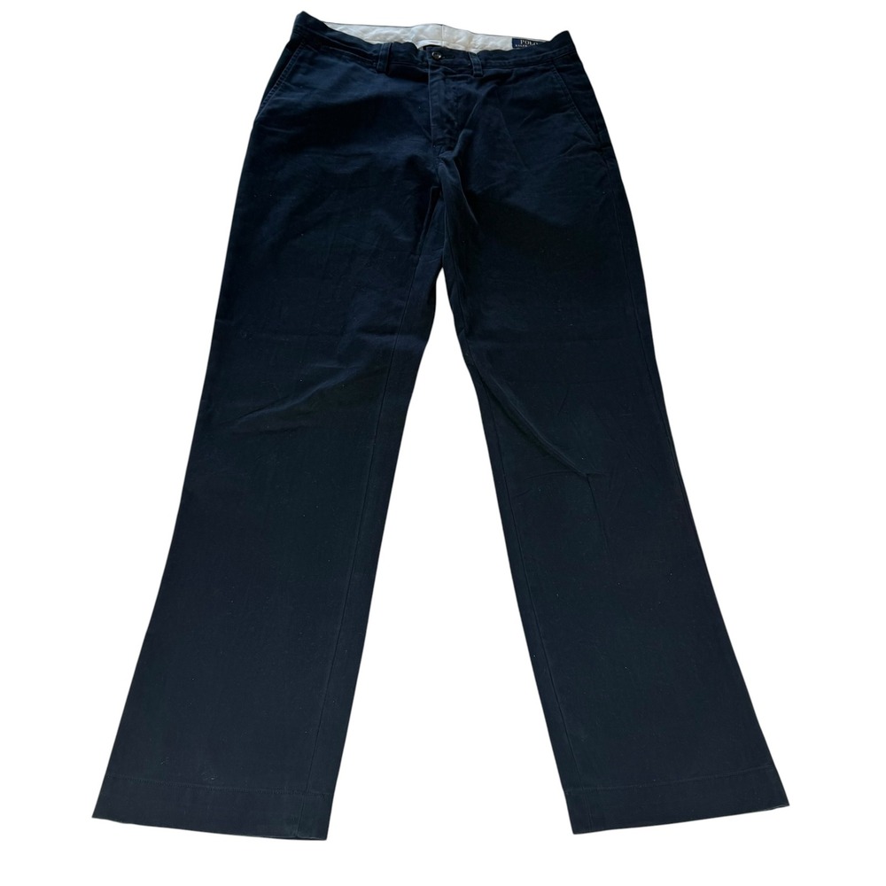 Polo Ralph Lauren Mens Classic Fit Navy Blue Cotton Chino Pants 32/32